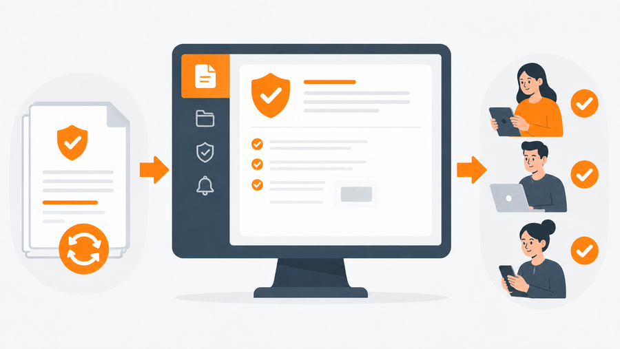 Blog banner: How SOP and Policy Management Software Closes the Gap Between Policy Updates and Employee Acknowledgments