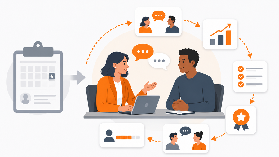 Blog Banner: Why HR Leaders Are Replacing Annual Reviews With Continuous Performance Conversations That Drive Development