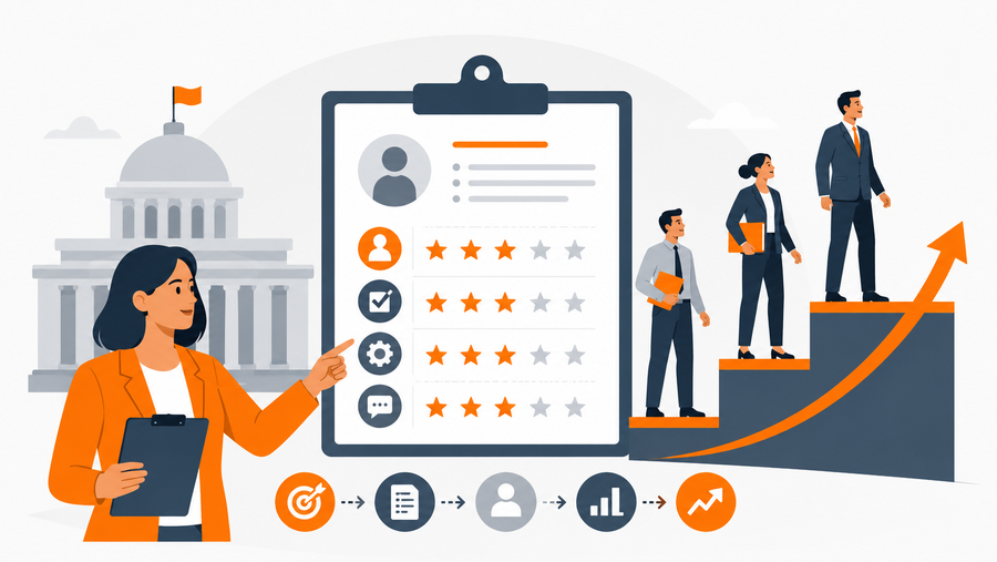 Blog Banner: How Public Sector HR Directors Build a Performance Management Process for Civil Service Step Progression