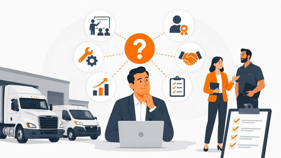 Blog banner: What Directors of Fleet Operations Should Ask Workforce Development Vendors Before Signing