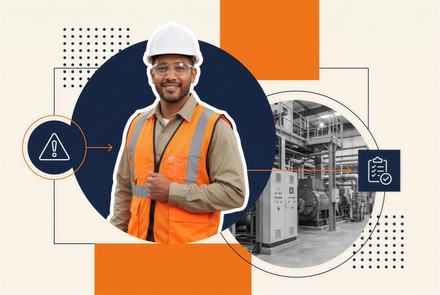 Manufacturing safety manager reviewing unified HazCom, LOTO, and arc flash training records ahead of an OSHA audit