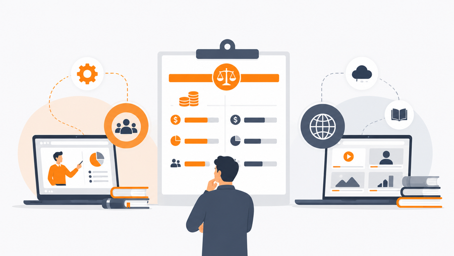 In-House Training Development vs. Subscription Learning Library: A Cost Analysis and Coverage Comparison