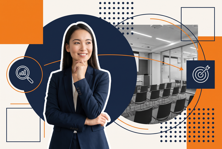 HR leader reviewing a skills gap analysis dashboard connecting assessment results directly to development plans