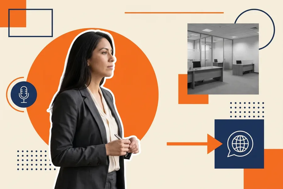 A banking compliance team reviewing translated AML course lessons in an eLearning authoring tool