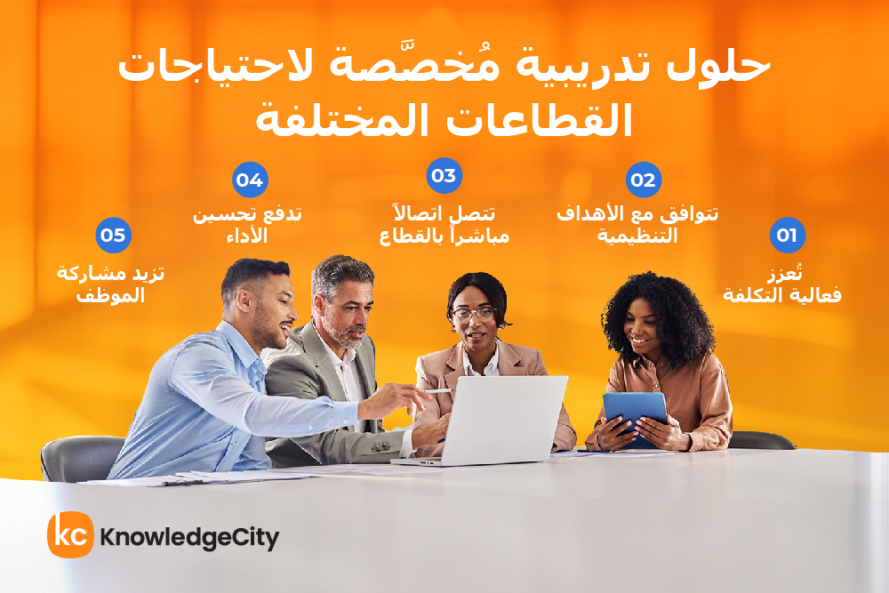 حلول تدريبية مُخصَّصة لاحتياجات القطاعات المختلفة